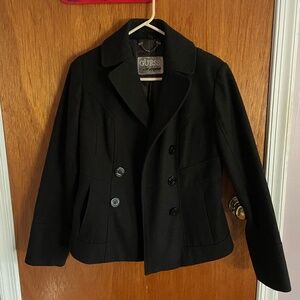 Guess black blazer jacket with pockets